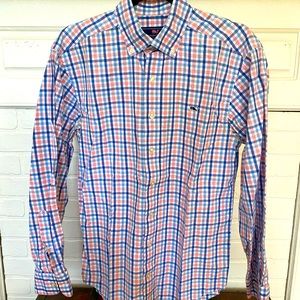 Vineyard Vines Checkered Print Button Down - S/M